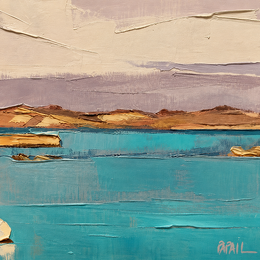 Painting Mer d'Iroise by PAPAIL | Painting Abstract Oil Landscapes, Pop icons