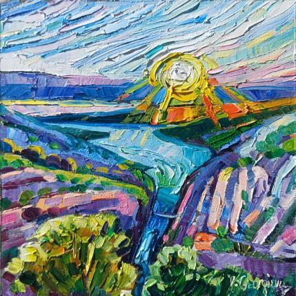 Peinture Sunrise on Verdon par Georgieva Vanya | Tableau Figuratif Huile Paysages