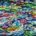 Peinture Water lilies liberty par Georgieva Vanya | Tableau Figuratif Paysages Huile