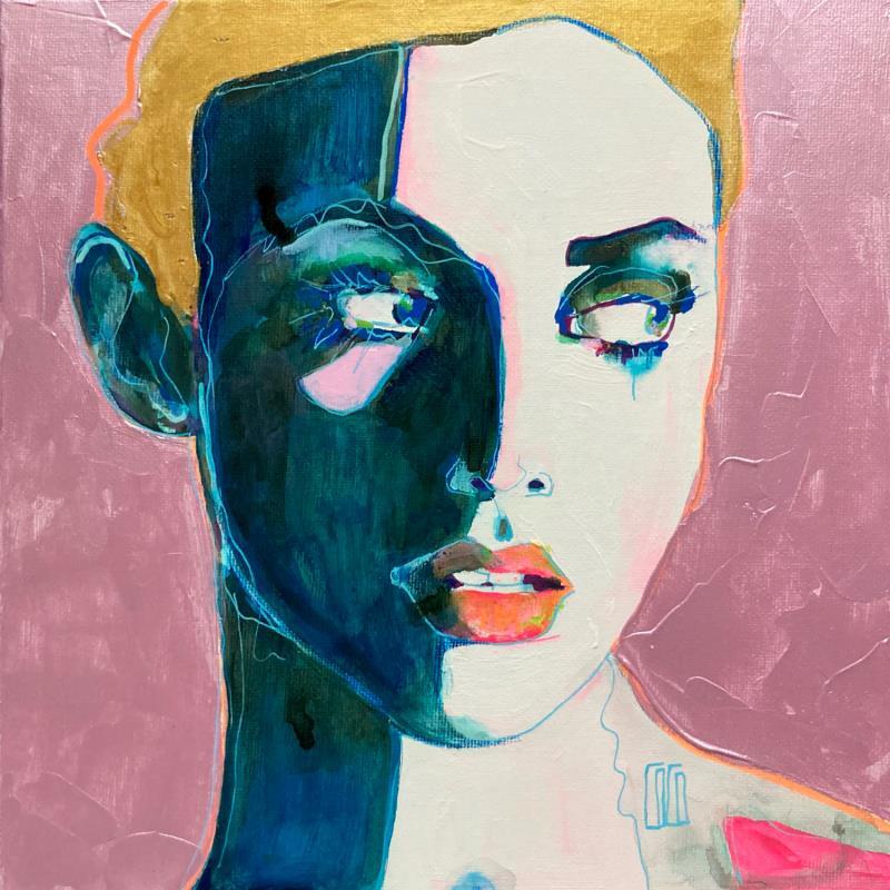 Painting Love is in the air by Coco | Painting Figurative Portrait Acrylic