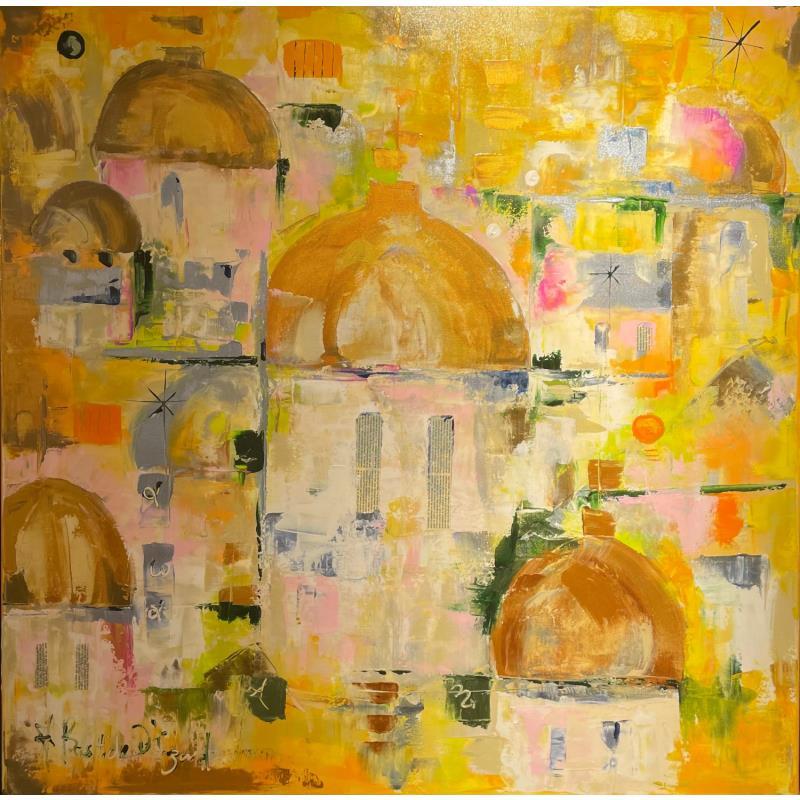 Painting Lumière sur les Dômes by Bastide d´Izard Armelle | Painting Abstract