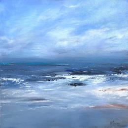 Peinture Matin calme par Fièvre Véronique | Tableau Figuratif Acrylique Paysages