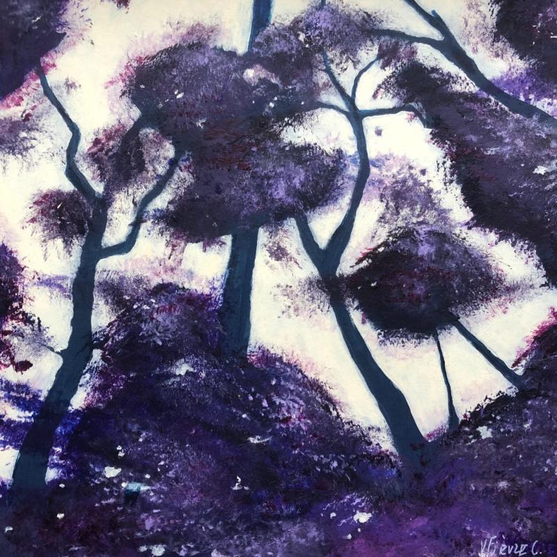 Peinture Symphonie des cîmes par Fièvre Véronique | Tableau Nature Acrylique