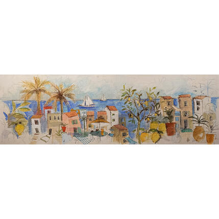 Peinture Agrume par Colombo Cécile | Tableau Art naïf Acrylique, Aquarelle, Collage, Encre, Pastel