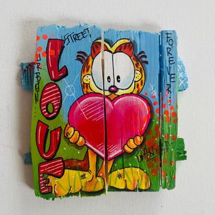 Peinture Tendresse par Molla Nathalie  | Tableau Pop-art Acrylique, Bois, Posca Icones Pop