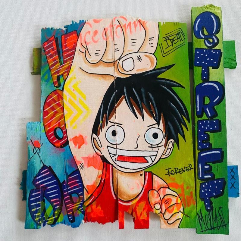 Peinture Hello par Molla Nathalie  | Tableau Pop-art Icones Pop Bois Acrylique Posca