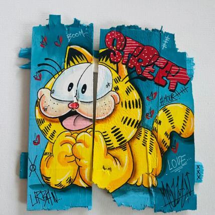 Painting Pop Love by Molla Nathalie  | Painting Pop-art Acrylic, Posca, Wood Pop icons