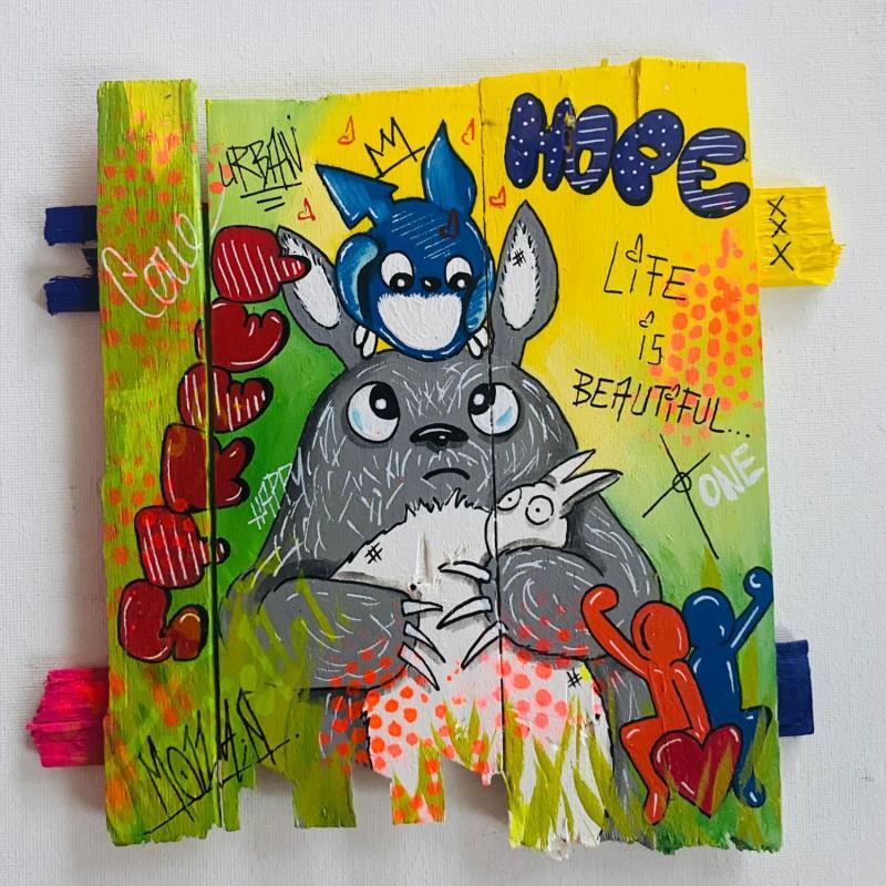 Painting Amour by Molla Nathalie  | Painting Pop-art Pop icons Wood Acrylic Posca