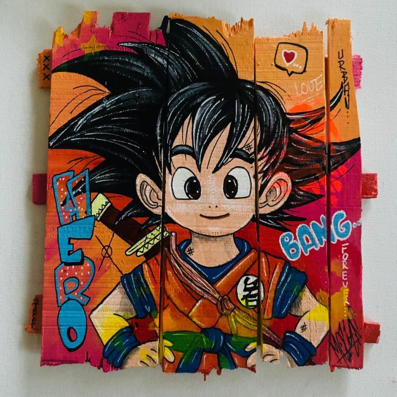 Painting Urban by Molla Nathalie  | Painting Pop-art Pop icons Wood Acrylic Posca