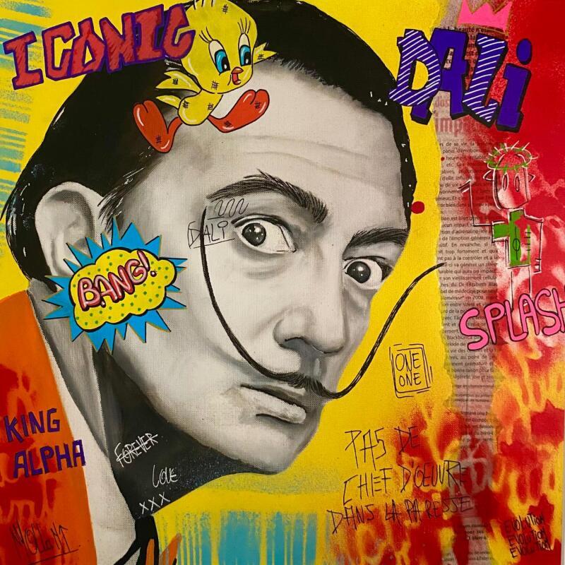 Pintura F4  Iconic por Molla Nathalie  | Pintura Pop art Iconos pop Madera Acrílico Posca