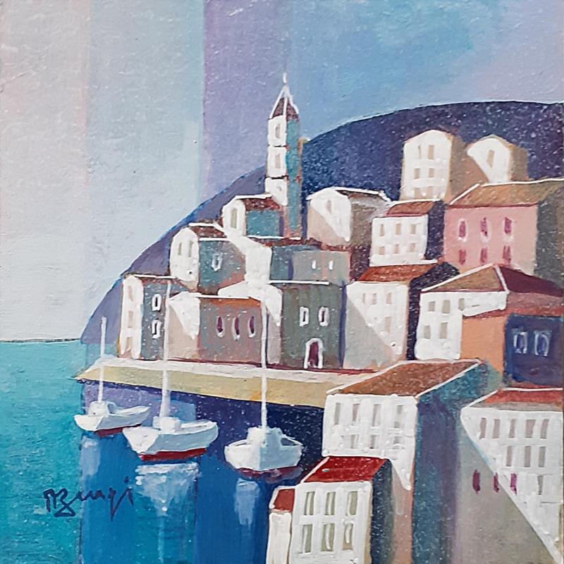 Painting AP104 SARDAIGNE by Burgi Roger | Painting Figurative Landscapes Urban Marine Acrylic