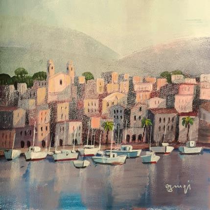 Painting AP92 CORSE BASTIA by Burgi Roger | Painting Figurative Acrylic Landscapes, Marine, Pop icons, Urban