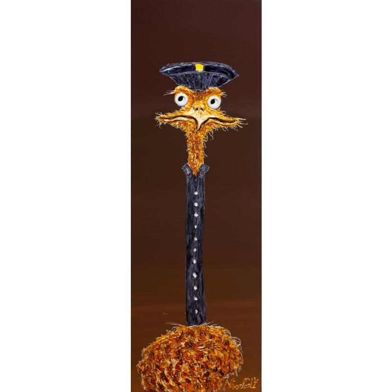 Gemälde PILOTUS von Moogly | Gemälde Art brut Acryl, Harz, Pigmente Tiere