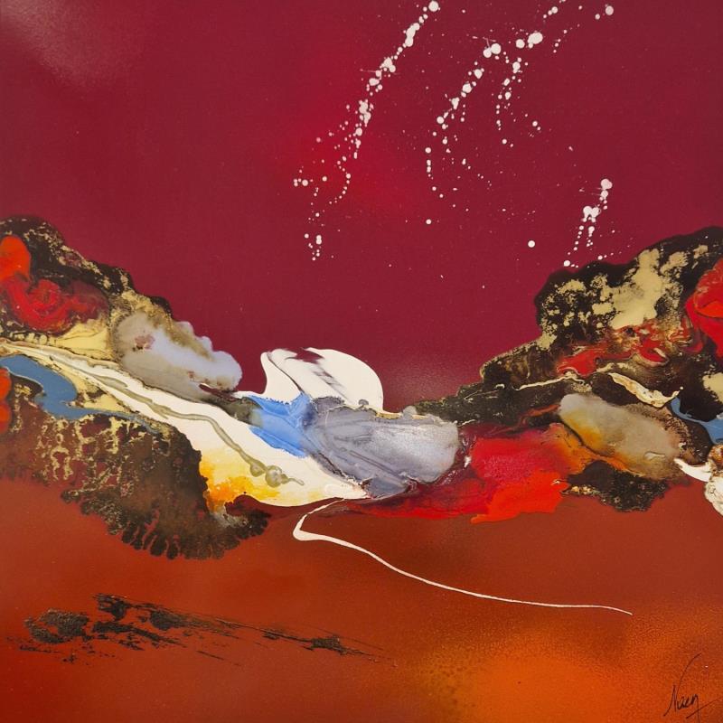 Peinture C3449 par Naen | Tableau Abstrait Acrylique Encre