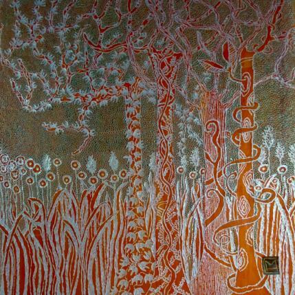 Peinture Enchanté par Caviale Marie | Tableau Abstrait Minimaliste