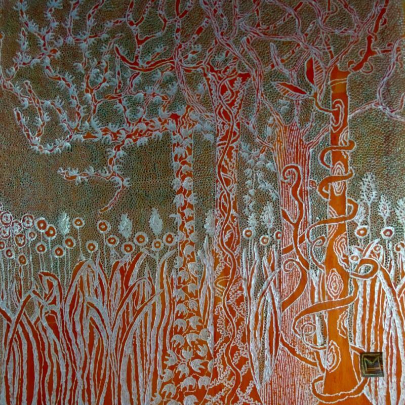 Painting Enchanté by Caviale Marie | Painting Abstract Minimalist