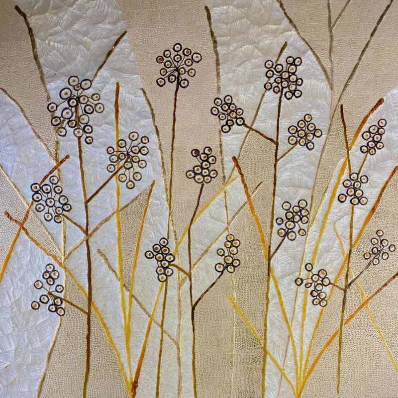 Painting Ceanothus americanus  by Caviale Marie | Painting Abstract Minimalist