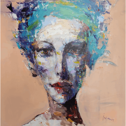 Painting Sans titre by Yavru Irfan | Painting Figurative Oil