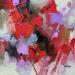 Pintura Purple red por Virgis | Pintura Abstracto Minimalista Aceite