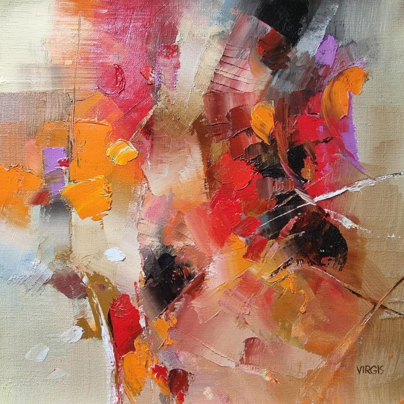 Painting Positive composition by Virgis | Painting Abstract Minimalist Oil