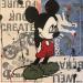 Pintura F3  Mickey timide por Marie G.  | Pintura Pop art Iconos pop Madera Acrílico Collage