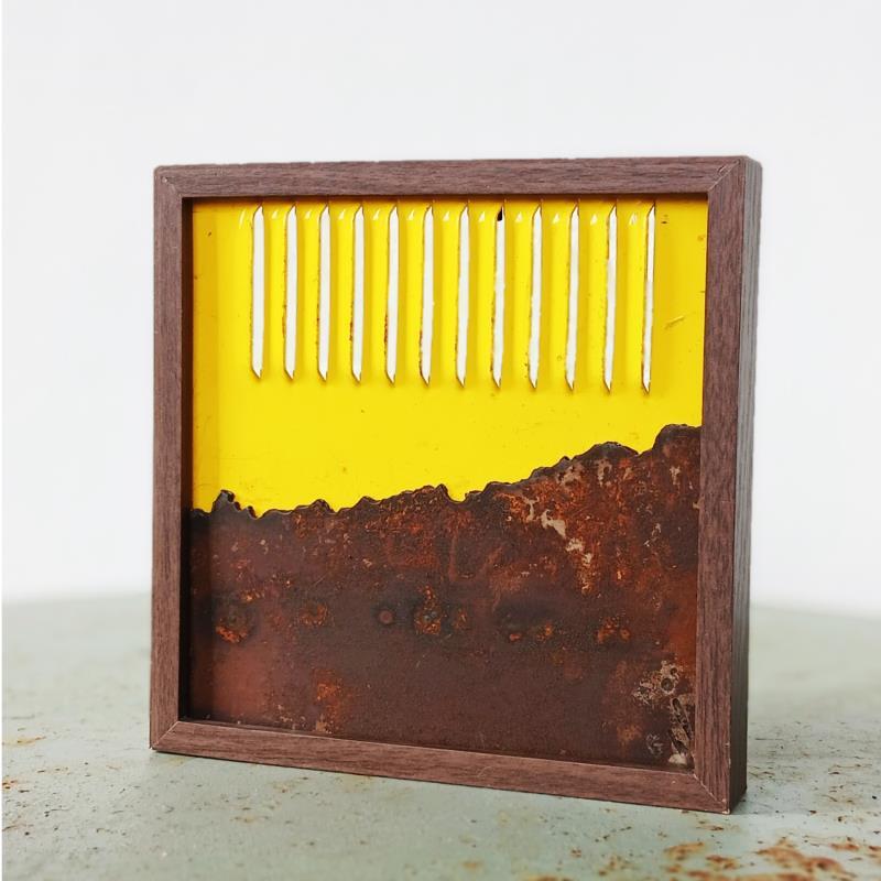 Sculpture Beagle 2 par Poumès Jérôme | Sculpture Figuratif Paysages Métal Acrylique