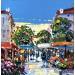Peinture Marché place Richelme Aix par Corbière Liisa | Tableau Figuratif Paysages Scènes de vie Huile