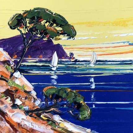 Peinture Autour du Cap Corse par Corbière Liisa | Tableau Figuratif Huile Paysages