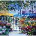 Painting Marché paysan à Aix by Corbière Liisa | Painting Figurative Landscapes Oil