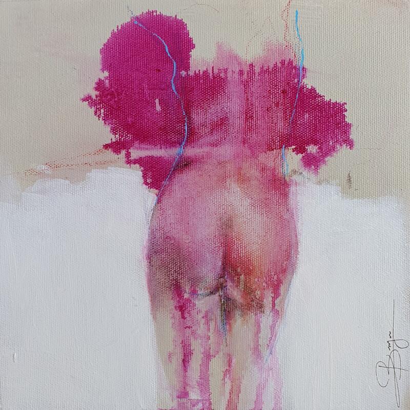 Painting Incarner le vide by Bergues Laurent | Painting Figurative Nude Watercolor Acrylic Ink