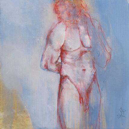 Peinture Corps céleste par Bergues Laurent | Tableau Figuratif Acrylique, Aquarelle, Encre Nu