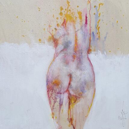 Peinture Danse des Couleurs par Bergues Laurent | Tableau Figuratif Acrylique, Aquarelle, Encre Nu