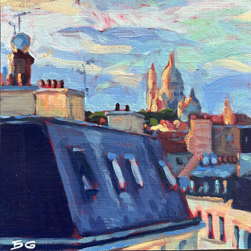 Painting Les toits by Gaboury Benjamin  | Painting Realism Landscapes Urban Architecture Oil