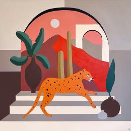 Peinture Marrakesh par Birsak Mariah | Tableau Figuratif Acrylique Animaux, Architecture, Paysages