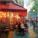 Peinture The Light of France par Klemens Alexandr | Tableau Impressionnisme Architecture Huile