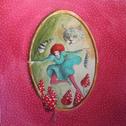 Painting Alice varca la soglia by Nai | Painting Surrealism Acrylic, Gluing Animals, Cinema, Pop icons