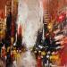 Painting Empire state bulding by Mande | Painting Realism Urban Oil