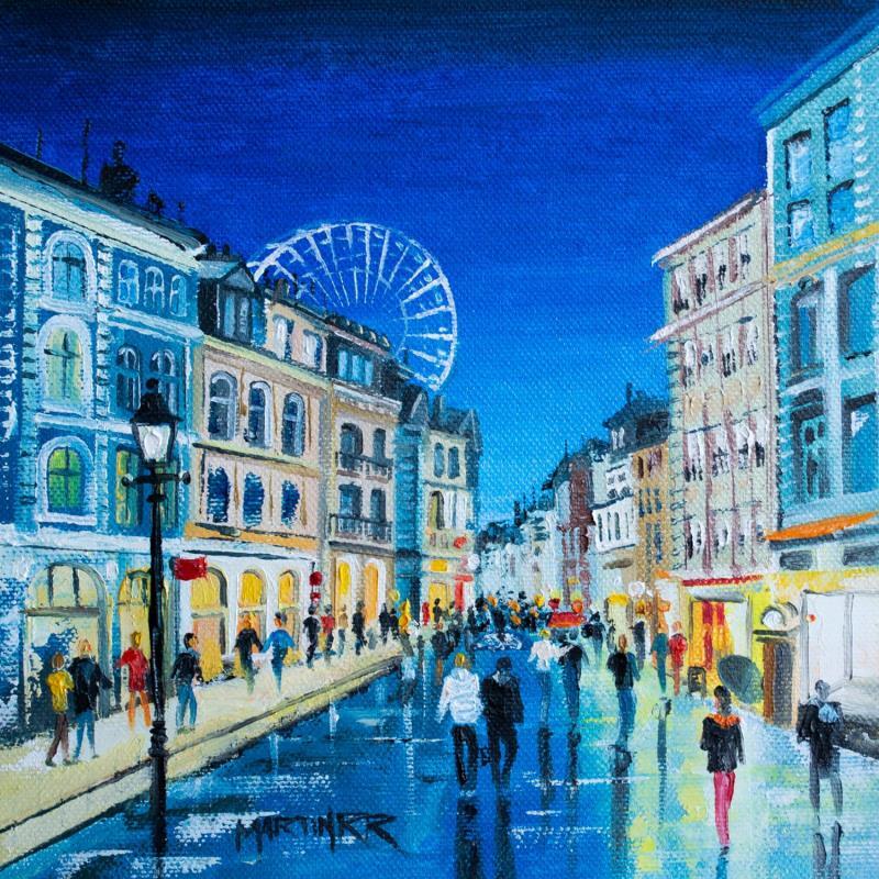 Painting Rue Esquermoise by Rodriguez Rio Martin | Painting Figurative Urban Oil