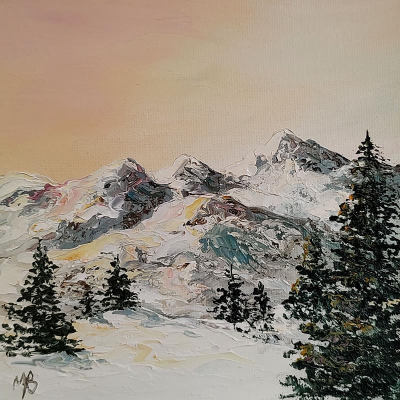 Peinture Douceur du soir par Blandin Magali | Tableau Figuratif Paysages Huile