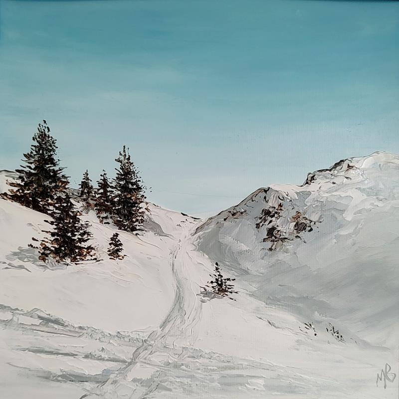 Gemälde Seul au monde von Blandin Magali | Gemälde Figurativ Landschaften Öl