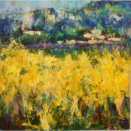 Peinture Folle Avoine par Vaudron | Tableau Figuratif Gouache Paysages