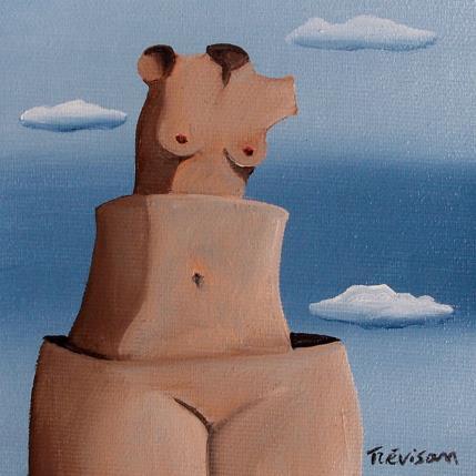 Painting Surreal woman by Trevisan Carlo | Painting Surrealism Oil Nude