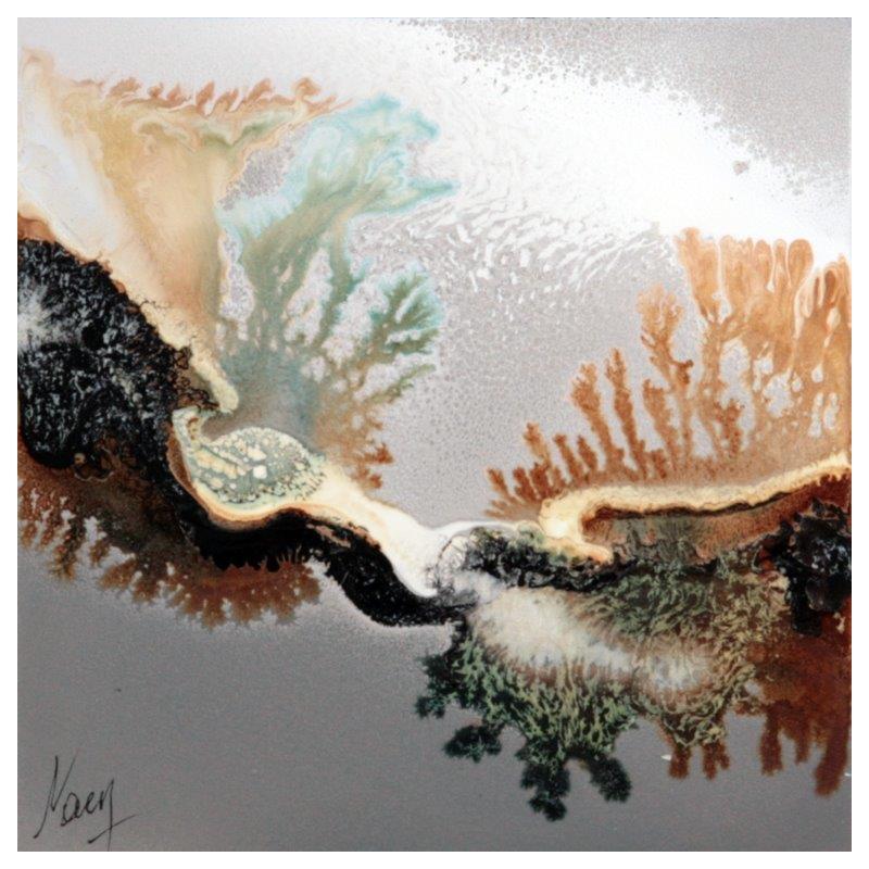 Peinture C3370 par Naen | Tableau Abstrait Acrylique Encre