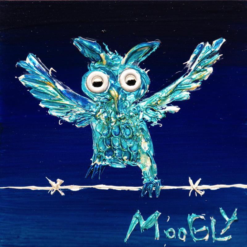 Peinture HABILETUS par Moogly | Tableau Art Singulier Animaux Acrylique Résine Pigments