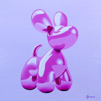 Peinture Glossy Good Boy par Bisoux Morgan | Tableau Figuratif Huile Animaux, Icones Pop