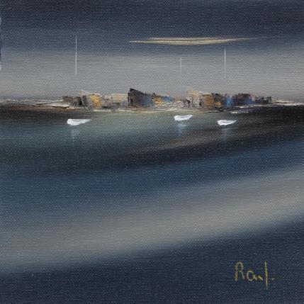 Painting Impression marine 75 by Roussel Marie-Ange et Fanny | Painting Figurative Oil Marine, Minimalist