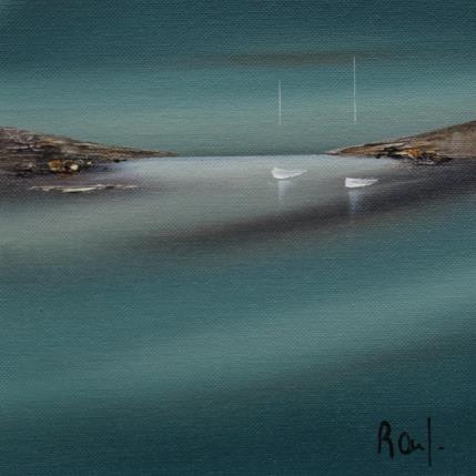 Painting Emotions marines 75 by Roussel Marie-Ange et Fanny | Painting Figurative Oil Marine, Minimalist