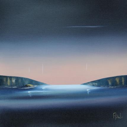 Painting Emotions marines 75 by Roussel Marie-Ange et Fanny | Painting Figurative Oil Marine, Minimalist