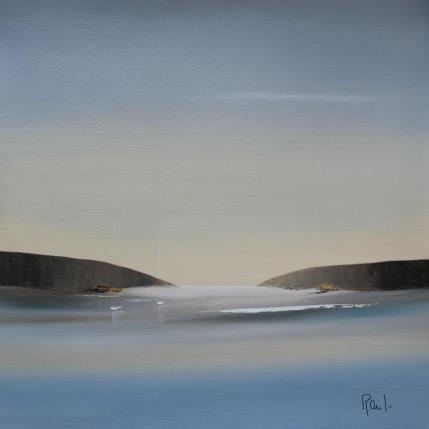 Painting Douceur marine 75 by Roussel Marie-Ange et Fanny | Painting Figurative Oil Marine, Minimalist