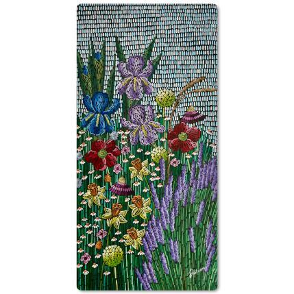 Painting Spring garden 3 by Dmitrieva Daria | Painting Impressionism Acrylic Landscapes, Nature